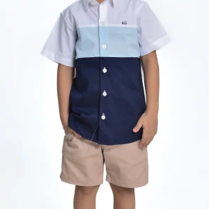 Conjunto camisa royal blue