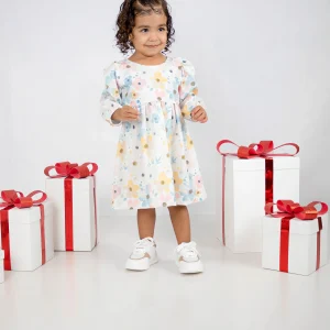 Vestido De Niña Flores Pastel